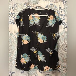 Torrid Blue Relaxed Blouse